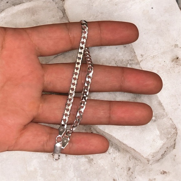 Solid Italian silver bracelet - Picture 2 of 7